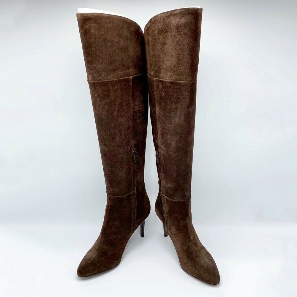 Coach Dalla Knee High Slim Heels Zipper Snip Toe - Picture 1 of 7